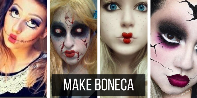 Tutorial de maquiagem pro halloween: boneca de porcelana. Vocês gostar